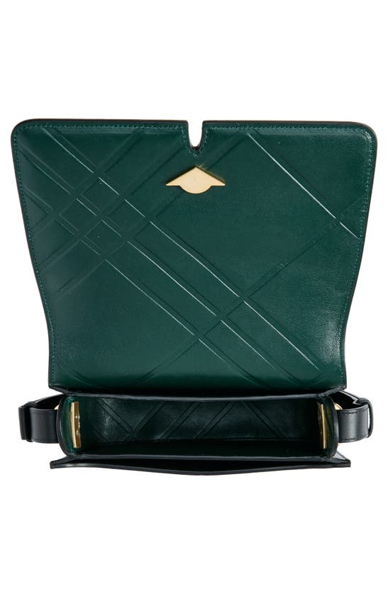 Shop Burberry Snip Leather Crossbody Bag In Black