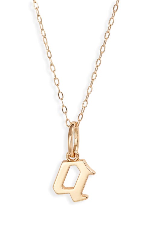 Sophie Customized Initial Pendant Necklace in Gold - A