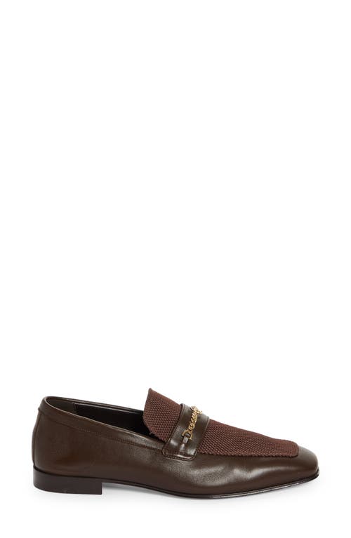 Christian Louboutin Moc Toe Leather & Nylon Loafer In Cosme
