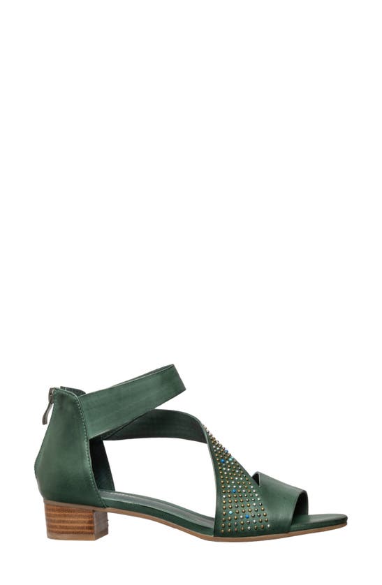 Antelope Birdie Studded Strap Sandal In Turquoise Leather