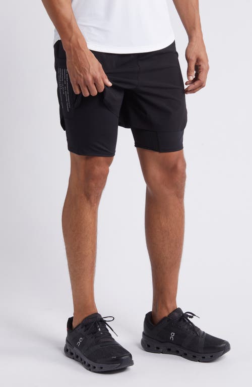 Shop Asrv Aerotex Hybrid Liner Shorts In Black/black