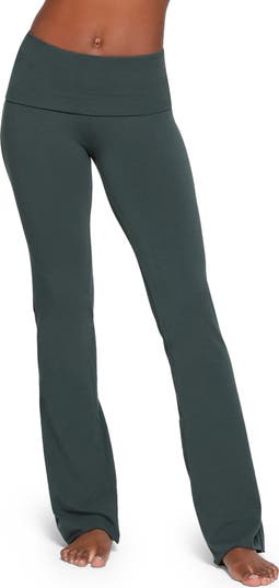 SKIMS Black Outdoor Foldover Bootcut Leggings - ShopStyle Activewear Pants