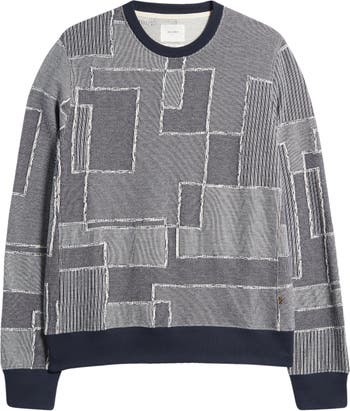 Patchwork Jacquard Cotton Sweatshirt