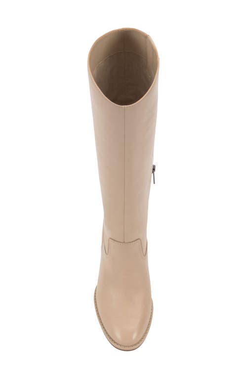 Shop Vince Camuto Leila Block Heel Knee High Boot In Soft Buff