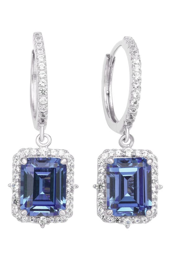 SUZY LEVIAN SUZY LEVIAN STERLING SILVER SAPPHIRE DROP EARRINGS