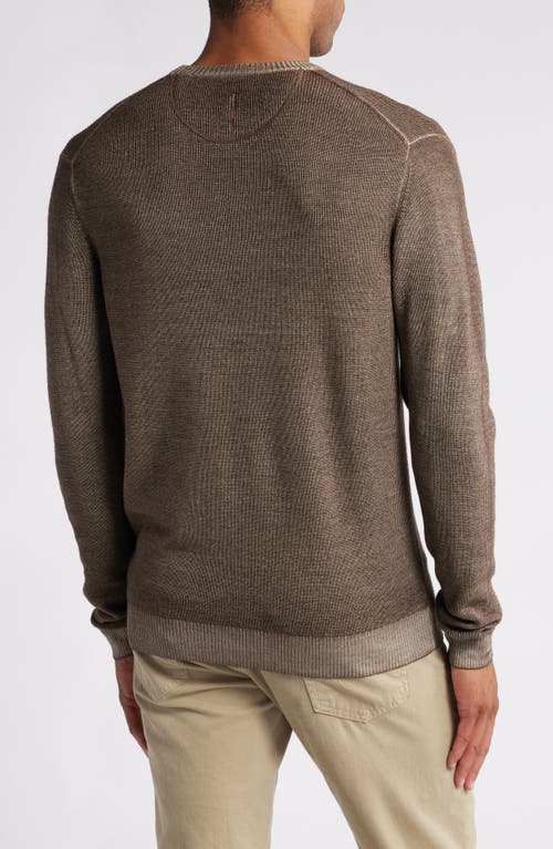 Shop Johnnie-o Burgess Merino Wool Sweater In Maple