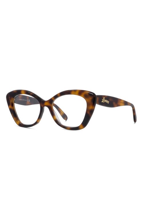 LOEWE LOEWE CURVY 52MM CAT EYE OPTICAL GLASSES 