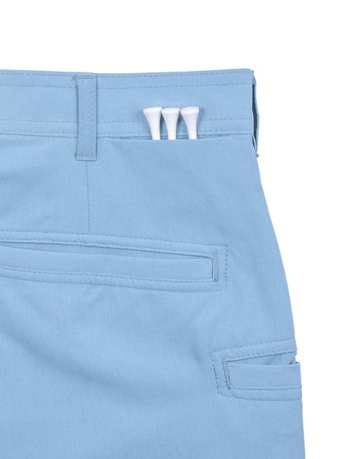 Construct Con.struct Solid Flat Front Performance Shorts In Blue
