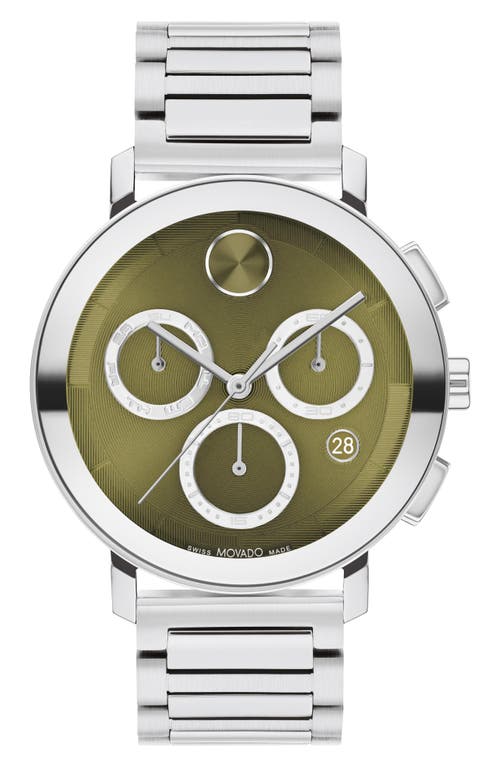 Shop Movado Bold Evolution 2.0 Chronograph Bracelet Watch, 42mm In Green