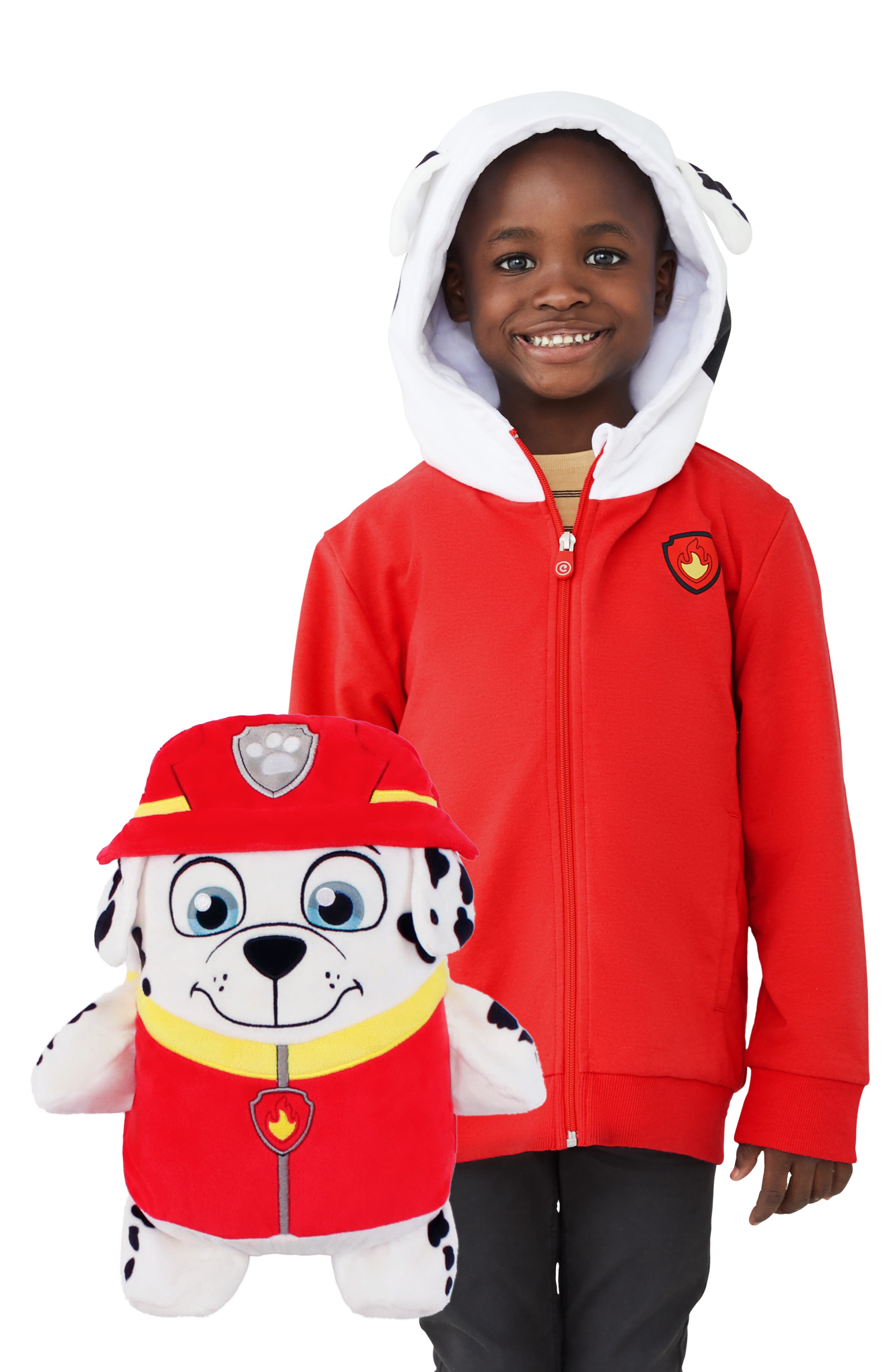 red animal hoodie