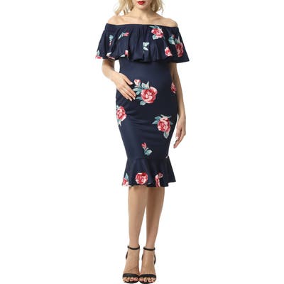 Kimi And Kai Shyna Off The Shoulder Maternity Dress