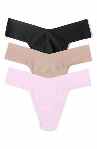 Signature Lace Low Rise Thong 3-Pack