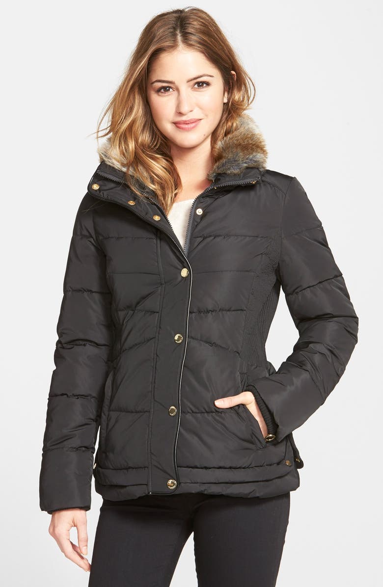 Laundry by Design Faux Fur Trim Puffer Jacket | Nordstrom