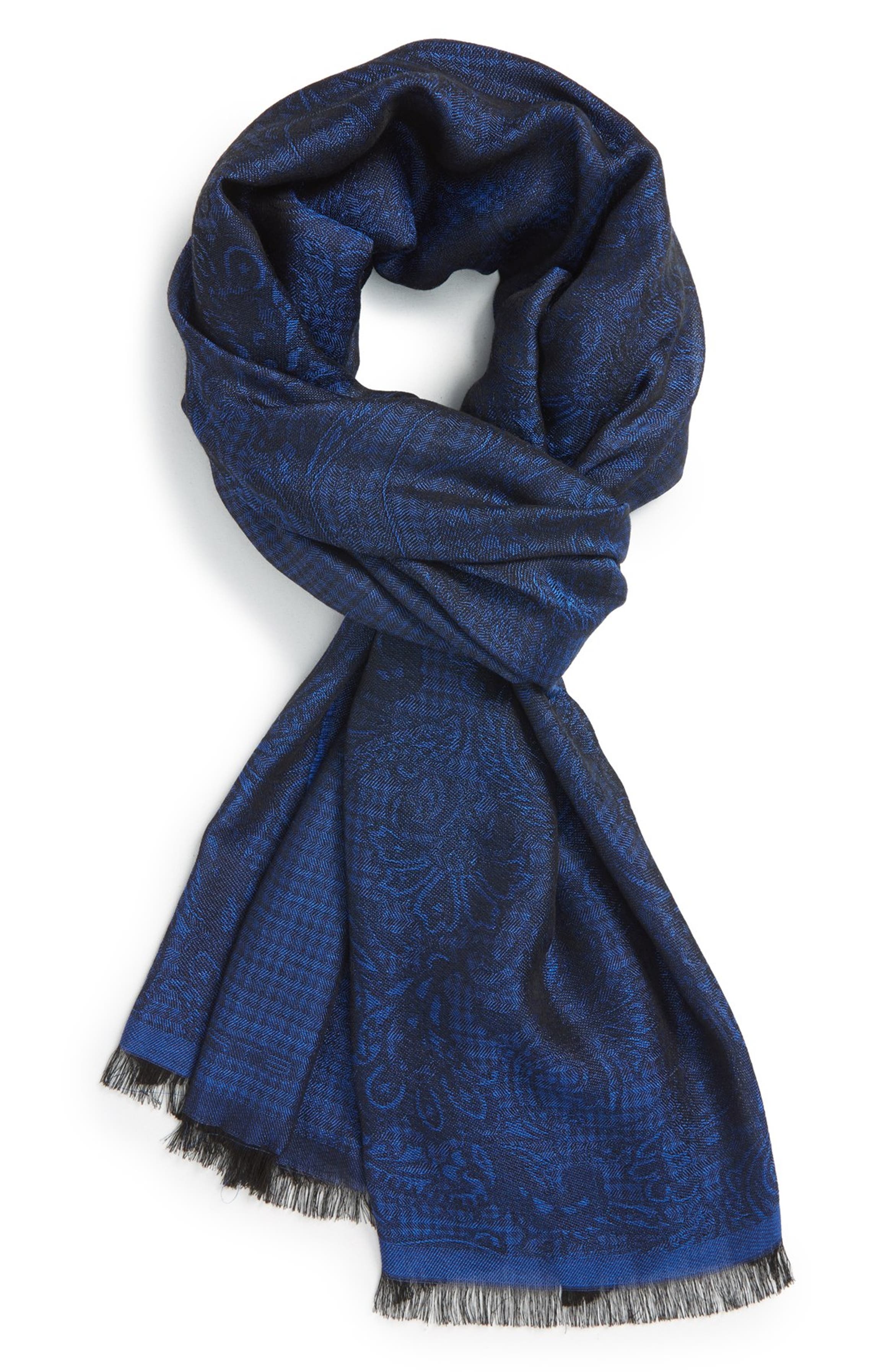 Etro Houndstooth Paisley Scarf | Nordstrom
