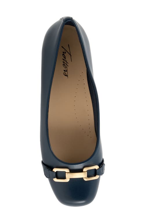 Trotters Sadie Flat In Navy