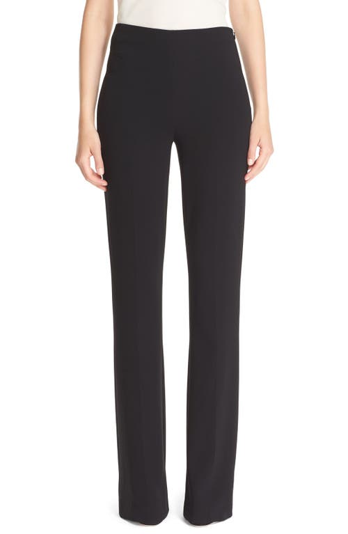 Theory 'Demitria - Admiral Crepe' Flare Leg Pants Black at Nordstrom,