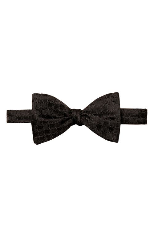 Eton Textured Black Silk Bow Tie at Nordstrom