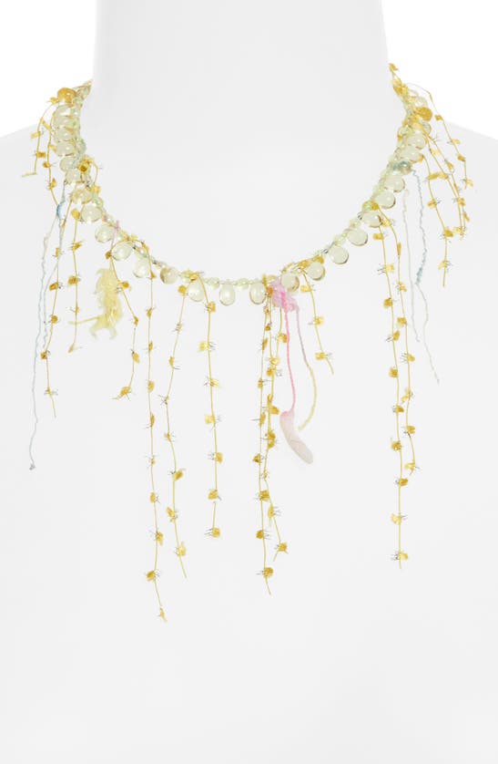 Shop Isshi Seadrop Necklace In Light Jonquil