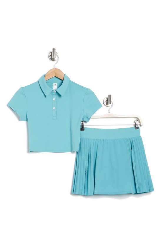 90 Degree By Reflex Airlux Polo & Skirt Set In Meadowbrook