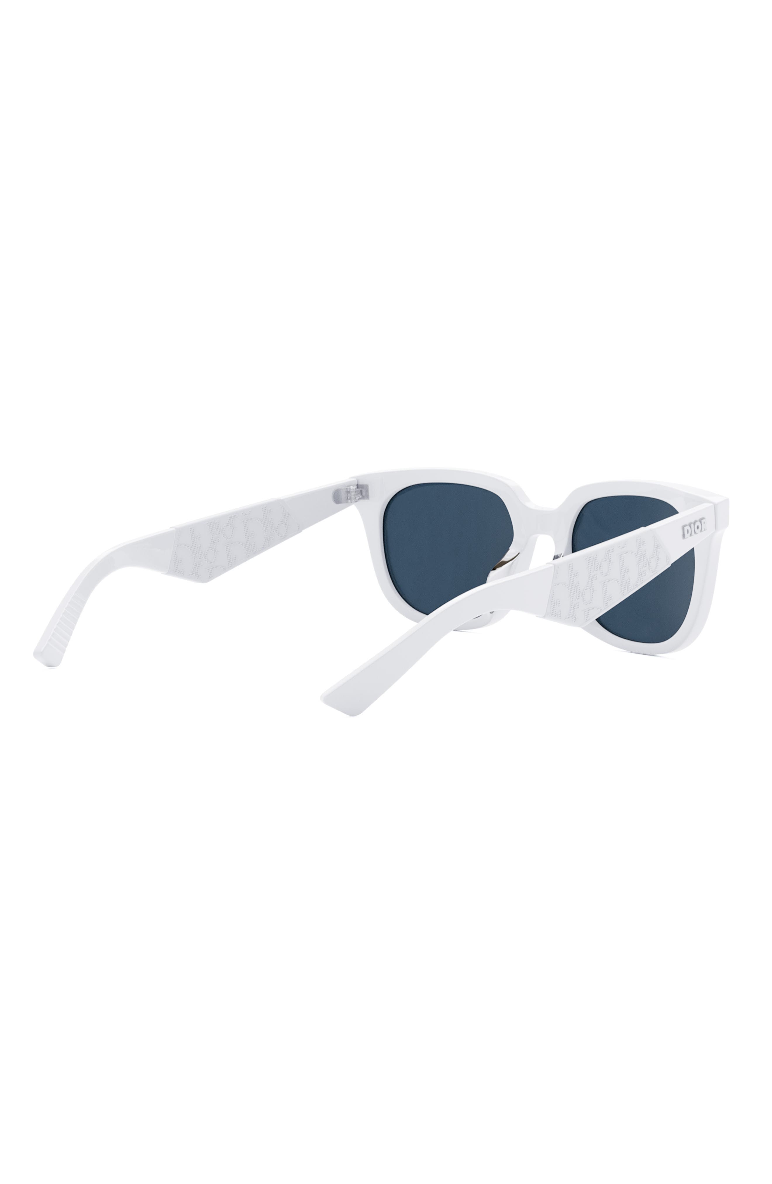 thumbnail image 2 of RAVS Unisex White Metal Sunglasses | Gradient Grey Lenses, 100% UV Protection 2 of 5
