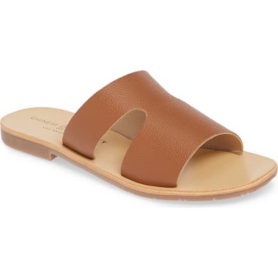 Chinese Laundry Mannie Slide Sandal, Brown
