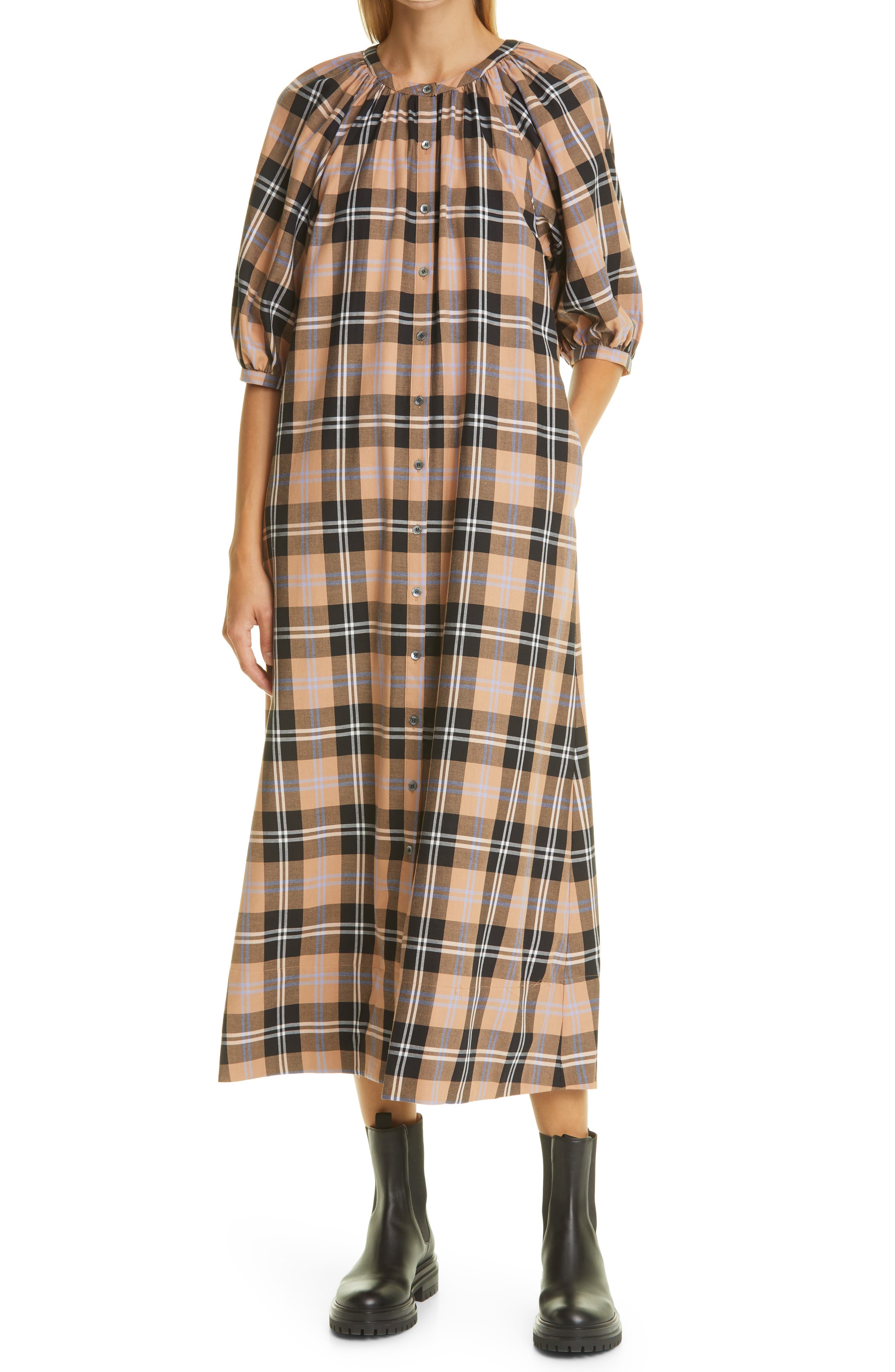 plaid dress nordstrom