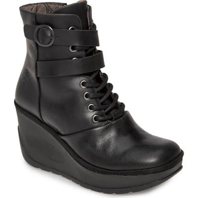 Fly London Jabi Wedge Bootie - Black
