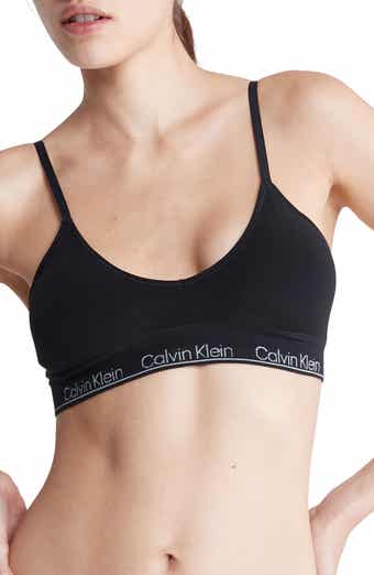 Calvin Klein Women's Modern Cotton Unlined Wireless Bralette, Sage Meadow,  Md