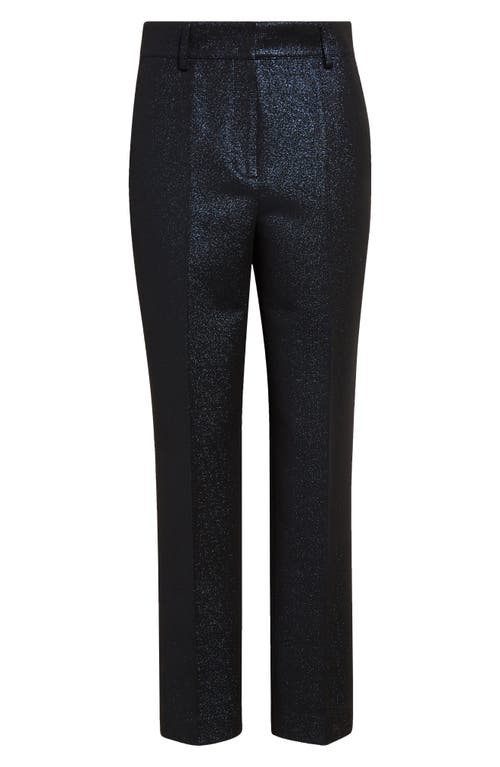 Akris Punto Feryn Metallic Night Sky Tapered Leg Ankle Pants In Metallic Night Sky