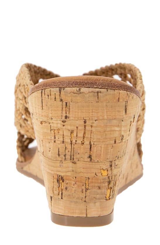 Shop Andre Assous André Assous Bryana Wedge Sandal In Natural