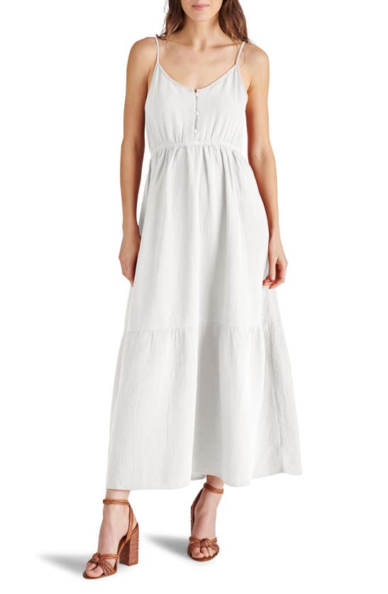 Shop Steve Madden Been So Long Cotton Gauze Maxi Dress In White