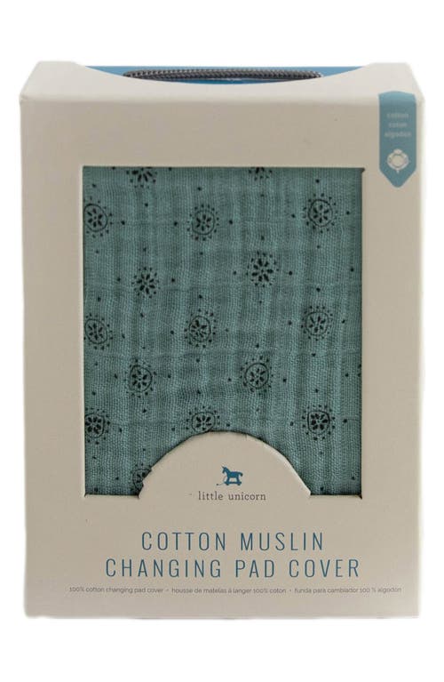 little unicorn Cotton Muslin Changing Pad Cover in Wallflower at Nordstrom