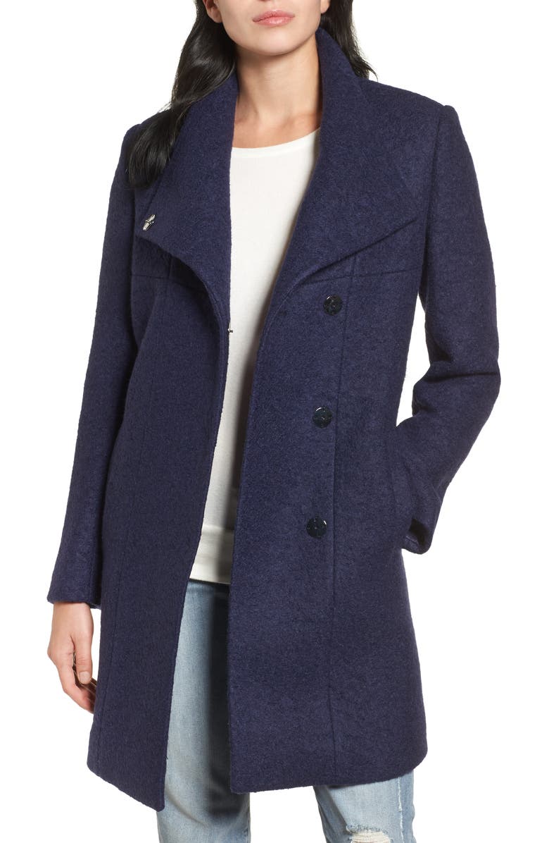 Kenneth Cole New York Pressed Bouclé Coat | Nordstrom
