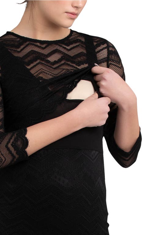 RIPE MATERNITY RIPE MATERNITY EVE LACE MATERNITY/NURSING DRESS
