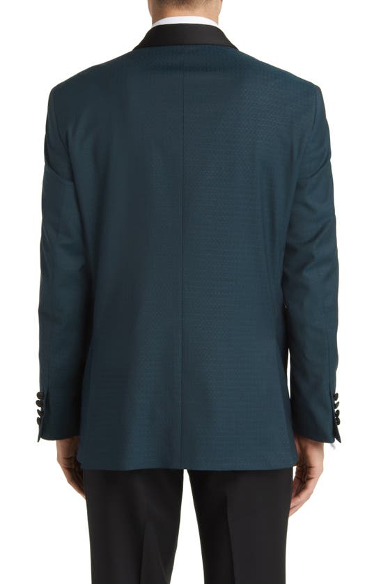 Ted Baker Josh Shawl Collar Slim Fit Wool Sport Coat In Teal