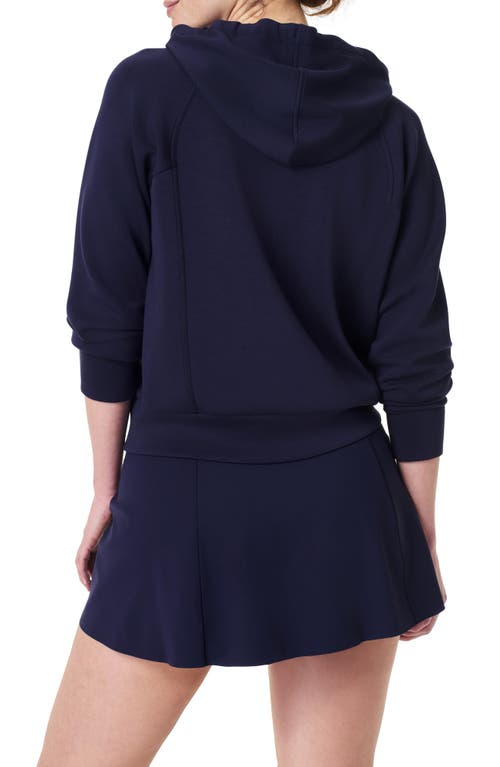 Shop Spanx ® Airessentials Zip-up Hoodie In Lapis Blue