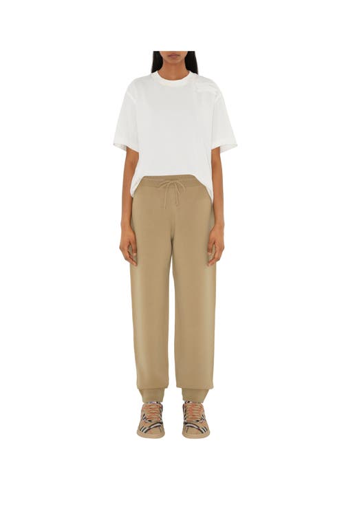 Burberry Wool-blend Track Pants In Sand