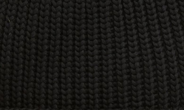 Shop Moncler Cotton Shaker Stitch Beanie In Black