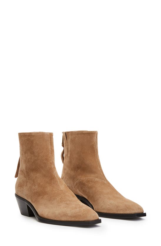 Allsaints Lenora Bootie In Dark Tan