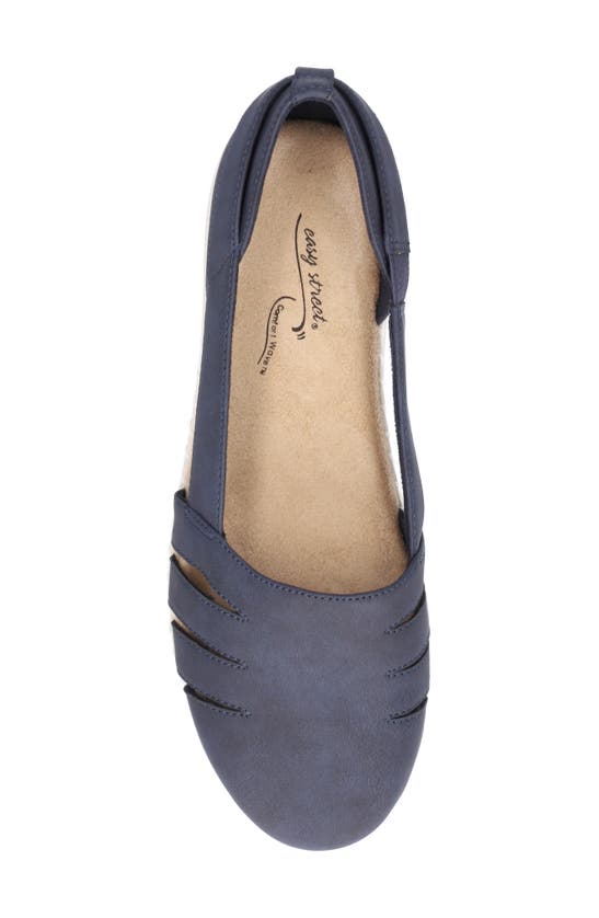 Shop Easy Street Bugsy Platform Sandal In Navy
