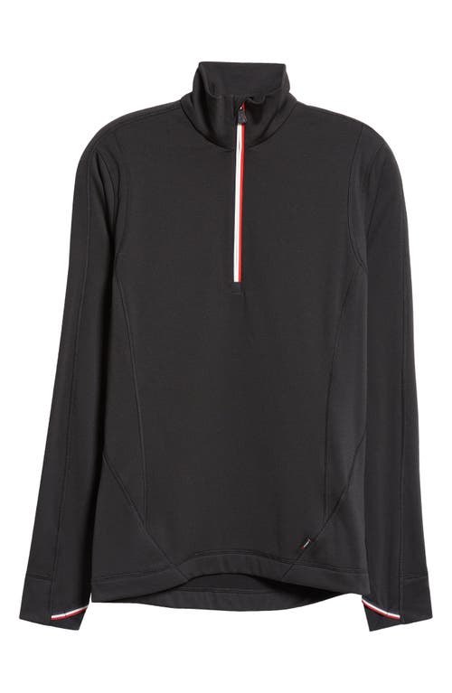 Shop Moncler Grenoble Polartec® Half Zip Pullover In Black