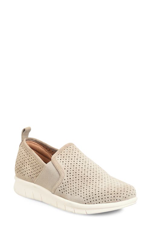 Comfortiva Casey Perforated Slip-On Sneaker in Light Grey