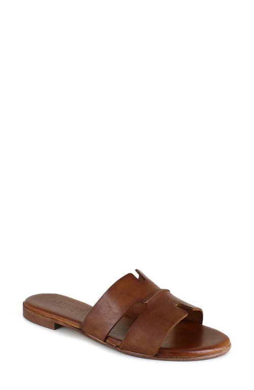 Artisan Crafted By Zigi Allony Leather Flat In Brown