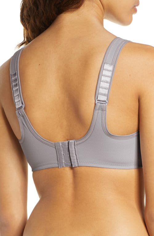 Shop Wacoal Simone Seamless Underwire Sports Bra In Lilac Gray W/zephyr