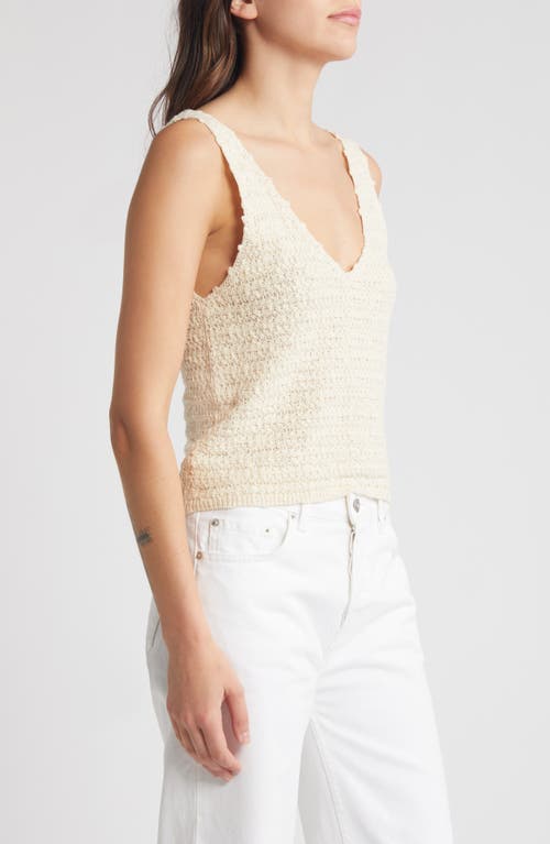 Shop Rails Matilde V-neck Sweater Tank In Oat