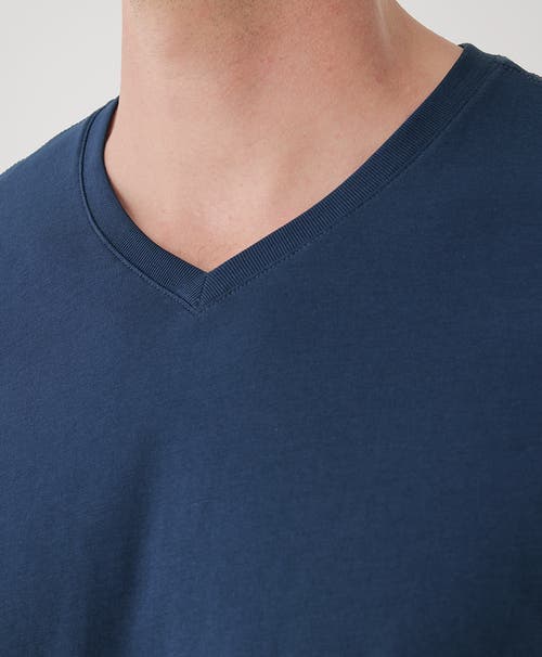 Shop Pact Organic Softspun V-neck Tee In French Navy