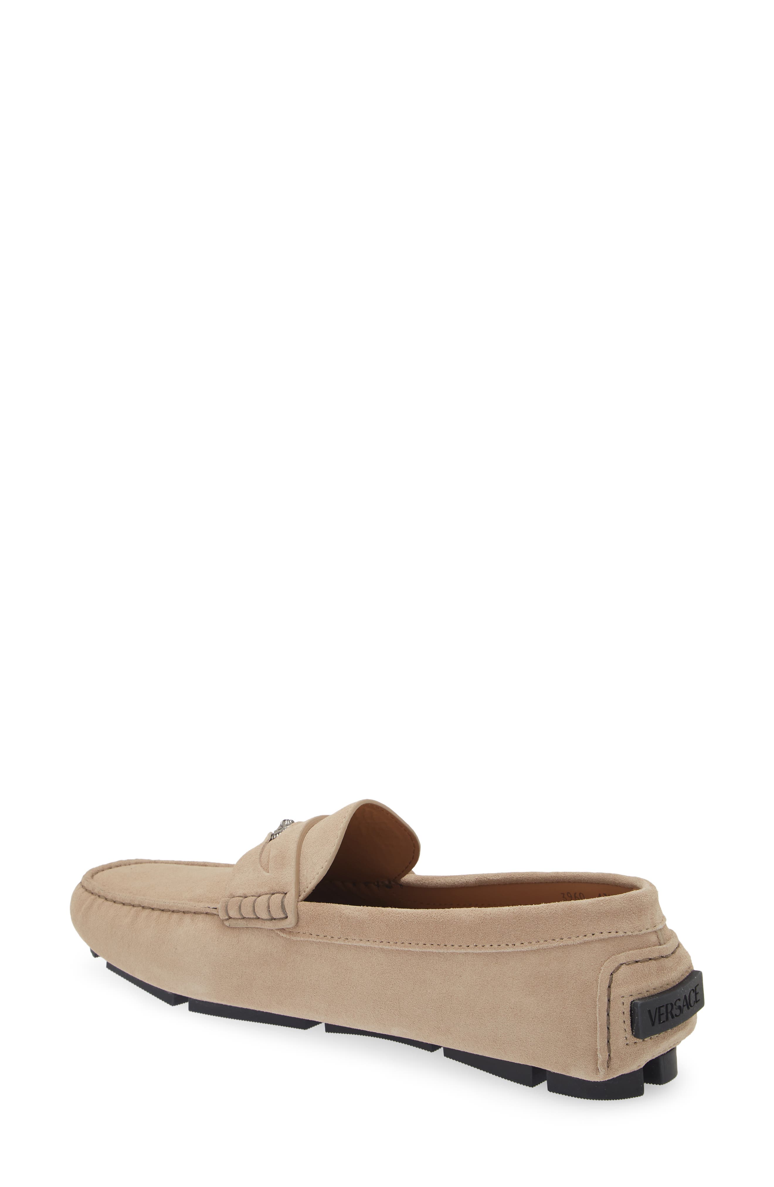 Versace Medusa Coin Penny Driving Loafer in Light Sand  display picture 2