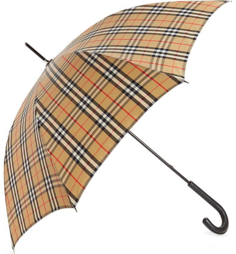Burberry Walking Check Umbrella_ARCHIVE BEIGE