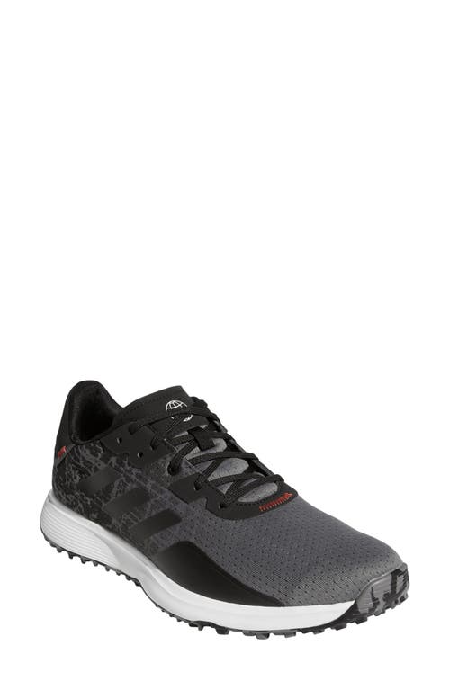 Shop Adidas Originals Adidas S2g Waterproof Spikeless Golf Shoe In Grey Four/core Black