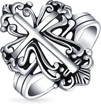BLING JEWELRY Christian Religious Fleur Ring Nordstromrack